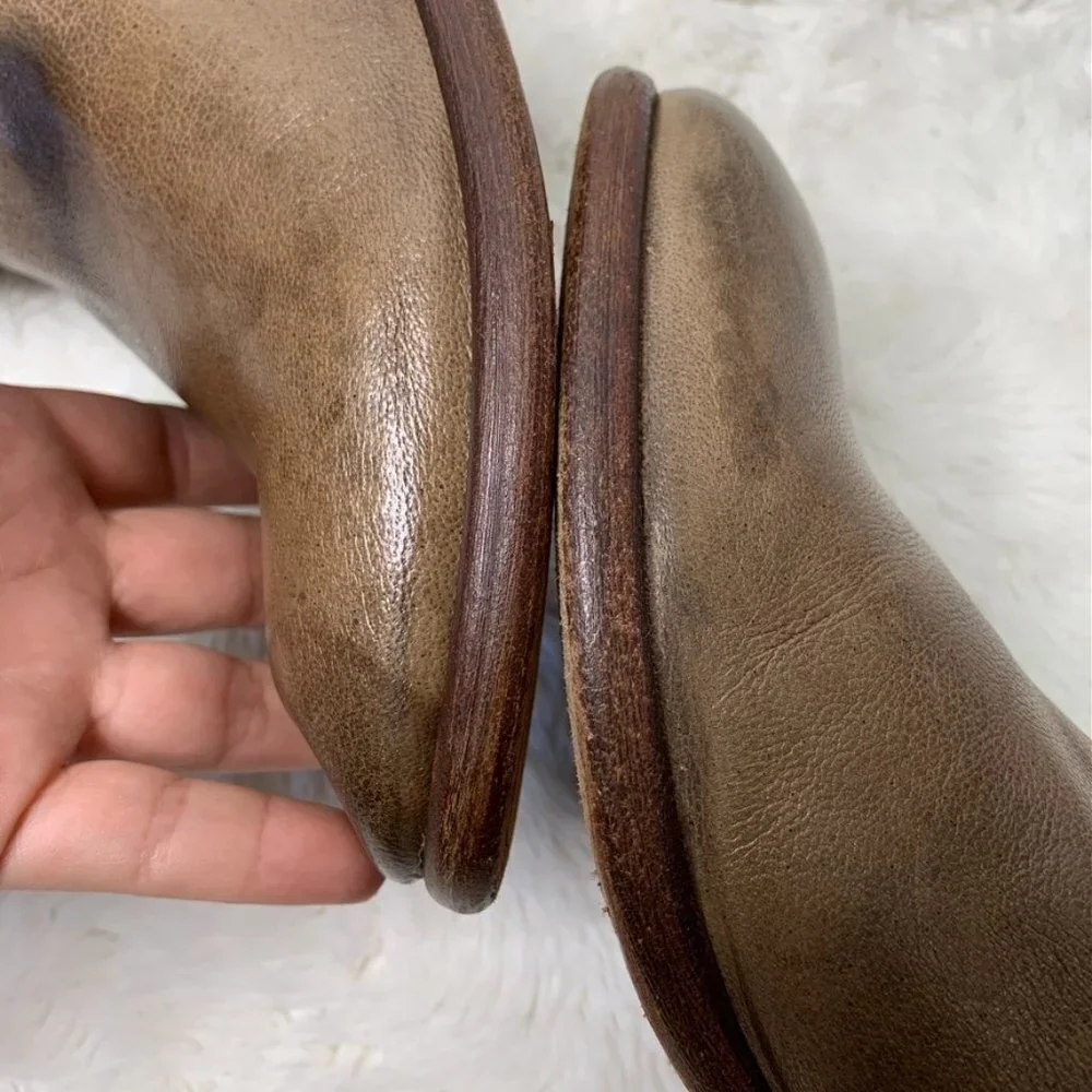 Frye 77032 Women's Light Brown Leather Carson Shortie Boots Size 6 1/2 - Picture 9 of 16